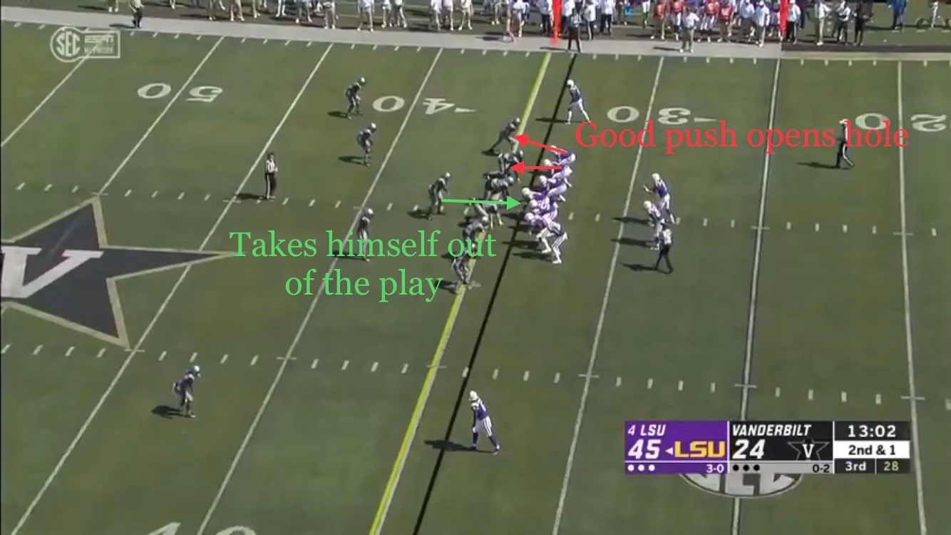 LSU-Vandy: Zone blocking pic 2